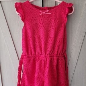 Pink girls short romper